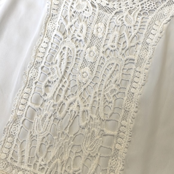 🆕 NWOT | LC Lauren Conrad | White Peplum Blouse | Super Cute Tank! 💍 Bridal - Picture 2 of 4